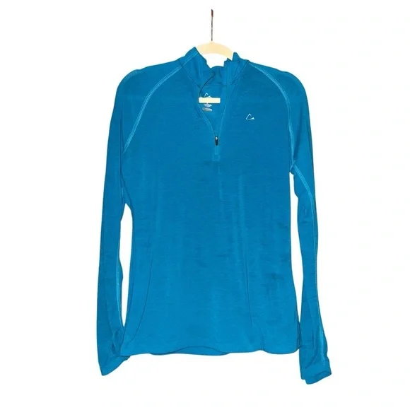 PARADOX Merino Blend Blue DriRelease Fresh Guard 1/4 Zip Shirt Base Layer Size M - Picture 3 of 11